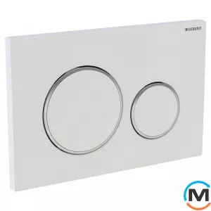 Кнопка Geberit Sigma 20 белый / хром глянец / белый, фото 