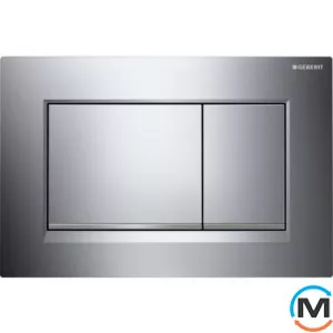 Kлавиша Geberit Sigma 30 двойной смыва, хром мат / хром глянец, фото 