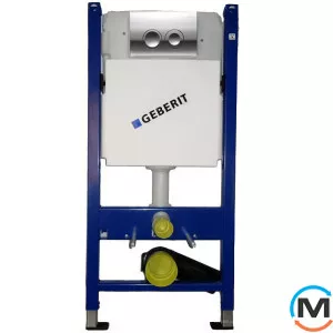 Монтажний комплект Geberit Duofix для підвісного унітазу, Н112, 12см (UP100) 458.126.00.1 + Кнопка G, фото 