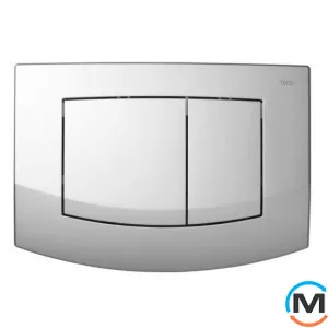 Панель двойного слива для унитаза TECEambia (хром матовый), фото 