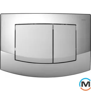 Панель подвійного зливу для унітазу TECEambia (хром матовий), фото 