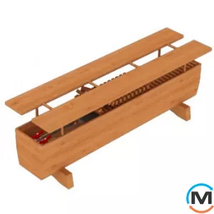 Підлоговий конвектор FanCoil FCB 290x1000x390, фото 