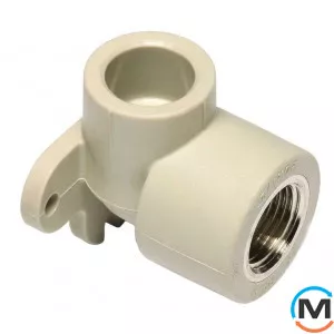 Поліпропіленовий кут Ekoplastik настінний 20 мм х 1/2", Тип різьблення: Внутрішня, Діаметр різьблення: 1/2", Діаметр (мм): 20, фото 