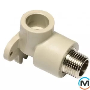 Поліпропіленовий кут Ekoplastik настінний з Н.Р. 20 мм х 1/2", фото 