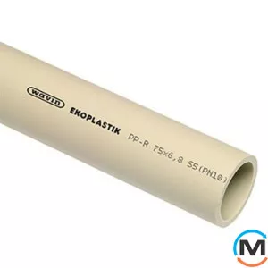 Поліпропіленова труба Ekoplastik PN 16 мм 50 мм, Призначення труб: Водопостачання, Діаметр (мм): 50, Робочий тиск (бар): 16, фото 
