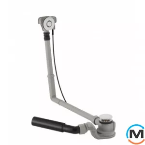 Злив-перелив Geberit для ванни з кнопкою зливу, подовжений, хром глянець, фото 