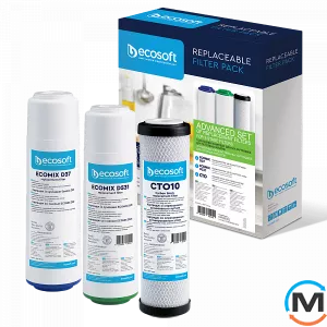 Улучшенный комплект картриджей Ecosoft для тройного фильтра, фото 