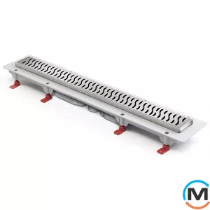 Душовий канал MCH CH 650/S40 HN 1 з ґратами "Гармонія", Монтажна довжина (мм): 715, фото 