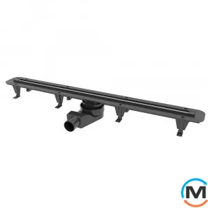 Душовий канал Waterway Stripe 900 корпус чорний, фото 