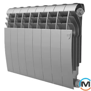 Радиатор Royal Thermo BiLiner 350 Silver Satin - 10 секций, фото 