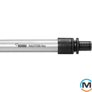 Універсальна труба Rehau Rautitan flex 16х2,2 мм, Тип труби: Проста, Призначення труб: Универсальная, Діаметр (мм): 16, Робочий тиск (бар): 10, Матеріал: Пошитий поліетилен Pex-a, фото 