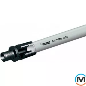 Універсальна труба Rehau Rautitan stabil 16,2х2,6 мм, Тип труби: З алюмінієм, Призначення труб: Универсальная, Діаметр (мм): 16, Робочий тиск (бар): 10, Матеріал: Пошитий поліетилен Pex-a, фото 