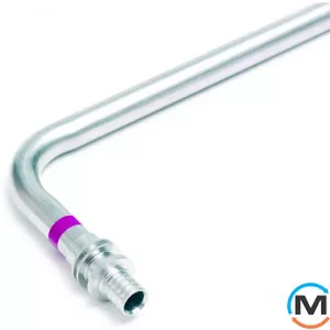 Трубка Г-подібна 16/250 мм Rehau Rautitan для підключення до радіатора, Модифікація: Г-подібна 16/250 мм, Діаметр (мм): 16, Робочий тиск (бар): 10, Матеріал: Сталь оцинкована, фото 