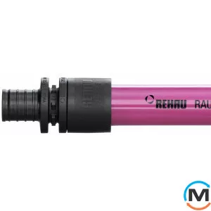 Труба для опалення Rehau Rautitan pink 16х2,2 мм, Тип труби: Проста, Призначення труб: Опалення, Діаметр (мм): 16, Робочий тиск (бар): 10, Матеріал: Пошитий поліетилен Pex-a, фото 