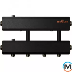 Колектор Termojet Dn50 у кожусі 300 мм міжосьове 2 виходи вниз Dn32 (К22Н150(300)), фото 