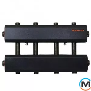 Коллектор комбинированный Termojet Dn32 в кожухе 2 выхода вверх/вниз Dn25 (К42ВН125(200)), фото 