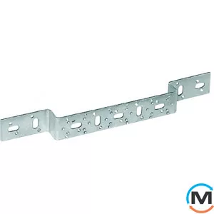 Кронштейн Rehau Rautitan тип O 75/150, 317х40 мм, короткий, Варіант: тип O 75/150 317х40 мм, Матеріал: Сталь оцинкована, фото 