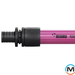 Труба для опалення Rehau Rautitan pink 25х3,5 мм, Тип труби: Проста, Призначення труб: Опалення, Діаметр (мм): 25, Робочий тиск (бар): 10, Матеріал: Пошитий поліетилен Pex-a, фото 
