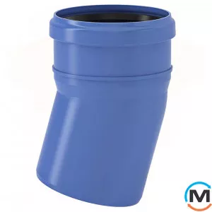 Колено Valsir Triplus Ø50 15°, Градус (град.): 15, Диаметр (мм): 50, фото 