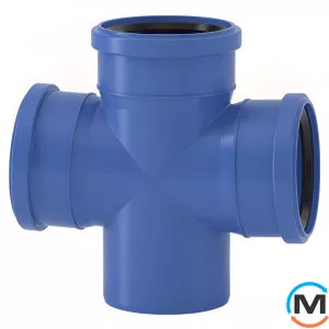 Крестовина Valsir Triplus Ø110/110/110 87°30', Градус (град.): 87, Модификация: 110/110/110, Диаметр (мм): 110, фото 