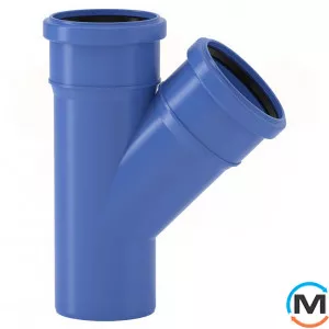 Трійник Valsir Triplus Ø125/125 45°, Градус (град.): 45, Модифікація: 125/125, Діаметр (мм): 125, фото 