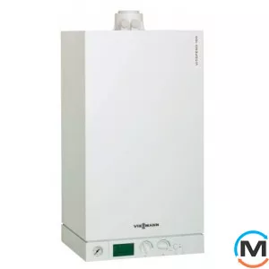 Котел Viessmann Vitodens 100-W 35 кВт двоконтурний + димохід, Тип котла: Газовий конденсаційний, Теплова потужність (кВт): 35, Вбудований бойлер: Ні, Кількість контурів: 2, Спосіб відведення газів: Турбований, фото 