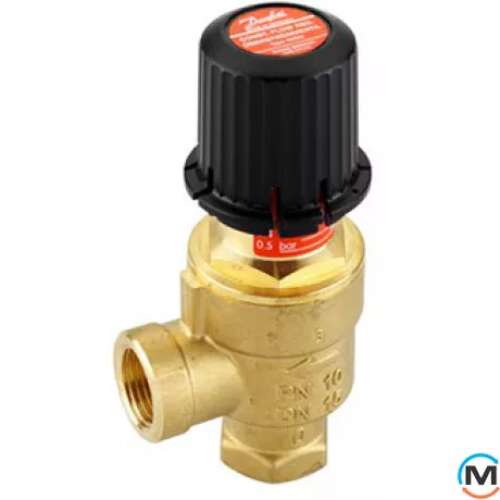 Перепускний клапан Danfoss AVDO 25 прямий з муфтою та ніпелем, фото 
