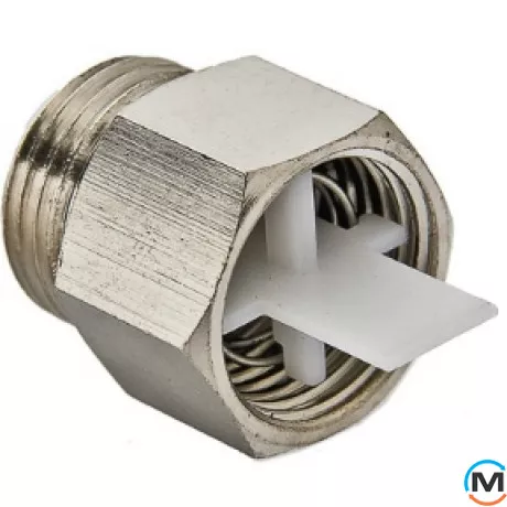 Клапан відсік. для пов. 1/2" НІК., Діаметр різьблення: 1/2", Виконання: Прямий, Матеріал: Латунь, фото 