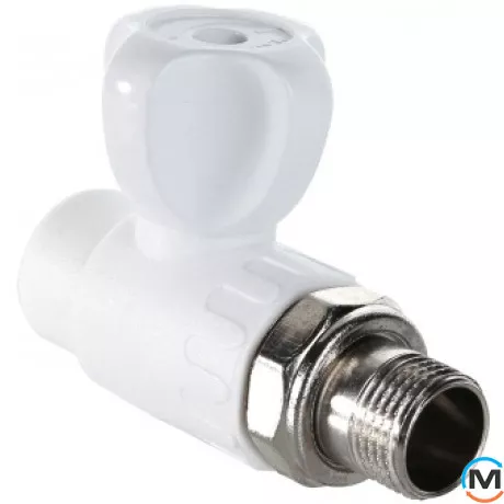 Полипропиленовый клапан Valtec PPR для подключения радиатора прямой 25х3/4", Тип резьбы: Наружная, Диаметр резьбы: 3/4", Диаметр (мм): 25, фото 