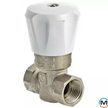 Кран Valtec двойной регулировки (КРДП) 3/4", Диаметр резьбы: 3/4", Исполнение: Прямой, Цвет: Никелированный, фото 