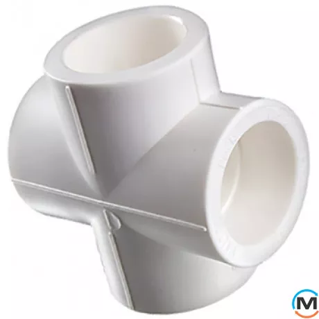 Полипропиленовая крестовина Valtec PPR 25 мм, Вариант: Одноплоскостная, Диаметр (мм): 25, фото 