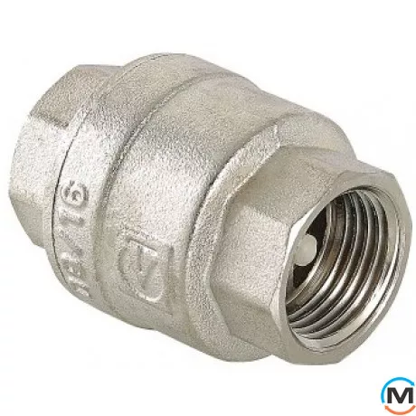 Обратный клапан Valtec 1/2", Диаметр резьбы: 1/2", Модификация: Пластиковый золотник, Материал: Латунь, фото 