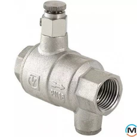 Зворотний клапан Valtec з дренажем та повітровідвідником 1 1/4", Діаметр різьблення: 1 1/4", Матеріал: Латунь, фото 