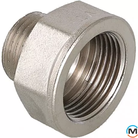Переходник Valtec вн.-нар. 1/2"х1/4" Никель, фото 
