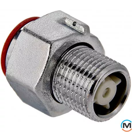 Напівгон Valtec з накидною гайкою зі зворотним Клапан Valtec 1/2", фото 