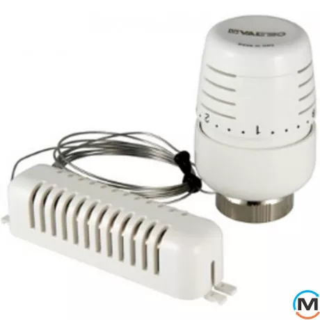 Термоголовка Valtec с выносным настенным датчиком диап. регулировки 6,5 - 28°C жидкостная, фото 