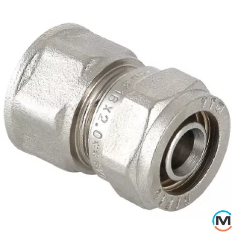 Valtec VTm.302 З'єднання з вн.р. 32 х3/4", Тип різьблення: Внутрішня, Діаметр різьблення: 3/4", Діаметр (мм): 32, Робочий тиск (бар): 10, Матеріал: Сталь нержавіюча, фото 