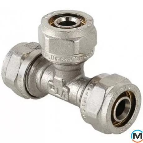 Valtec VTm.331 Трійник 26-20-20, Модифікація: 26x20x20, Діаметр (мм): 26, Робочий тиск (бар): 10, Матеріал: Сталь нержавіюча, фото 