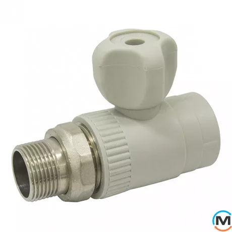 Кран радиаторный ASG 20 без резинки ASG ППР (Серый), Диаметр (мм): 20, фото 