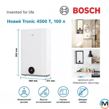 Бойлер Bosch Tronic TR4501T 100 EBP, фото , изображение 2