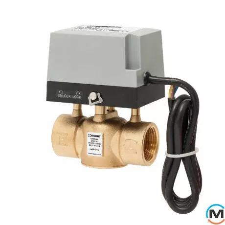 Двоходовий моторизований клапан ESBE ZRS 224 3/4' kvs 4.6 з оборот. пружиною, Діаметр різьблення: 3/4", фото 