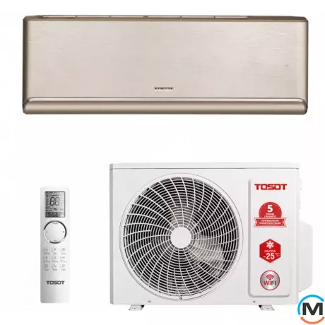 Кондиціонер тепловий насос Tosot Naomi GOLDEN NOBLE GD-09RG, Колір: Золотий, Площа приміщення (кв.м): 25, фото 