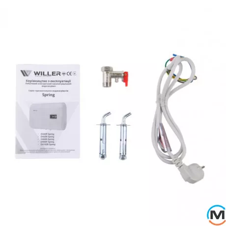 Водонагреватель Willer EH80R Spring горизонтальный (цвет черный матовый), фото , изображение 4