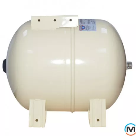 Расширительный бак Zilmet HYDRO-PLUS 24 л 1” NPT горизонтальный, Диаметр резьбы: 1", Объем (л): 24, Исполнение: Горизонтальный, Цвет: Бежевый, фото 