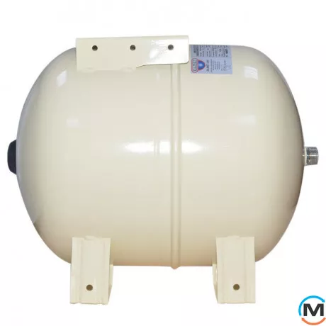 Расширительный бак Zilmet HYDRO-PLUS 50 л 1” NPT горизонтальный, Диаметр резьбы: 1", Объем (л): 50, Исполнение: Горизонтальный, Цвет: Бежевый, фото 
