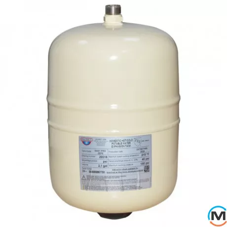 Розширювальний бак Zilmet HYDRO-PLUS E/EASY-PRO 8 л, Діаметр різьблення: 3/4", Об'єм (л): 8, Виконання: Вертикальний, Колір: Бежевий, фото 