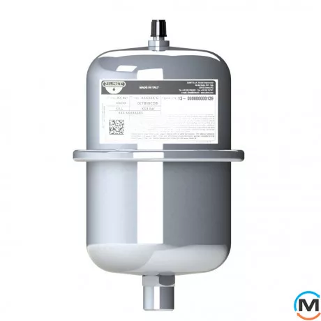 Расширительный бак Zilmet INOX-PRO 1 л 1/2” 10 bar -10/+99°C, Объем (л): 1, Исполнение: Вертикальный, фото 