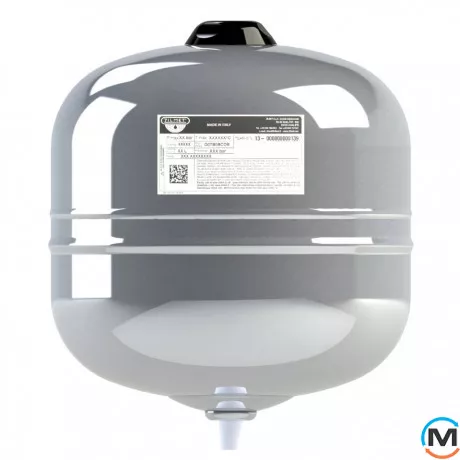 Розширювальний бак Zilmet INOX-PRO 12 л 3/4” 10 bar -10/+99°C, Об'єм (л): 12, Виконання: Вертикальний, фото 