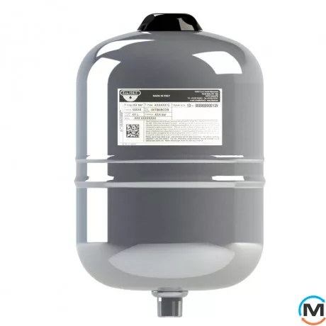 Розширювальний бак Zilmet INOX-PRO 8 л 3/4” 10 bar -10/+99°C, Об'єм (л): 8, Виконання: Вертикальний, фото 