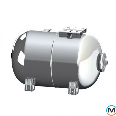 Расширительный бак Zilmet ULTRA INOX-PRO горизонтальный 100 л, Объем (л): 100, Исполнение: Горизонтальный, фото 